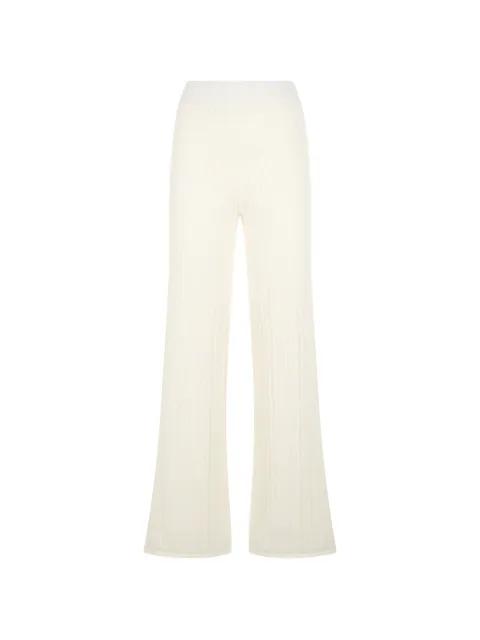 ribbed-knit trousers by ALPHA STUDIO