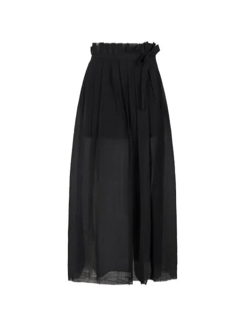 ruffled-detail skirt by ALPHA STUDIO