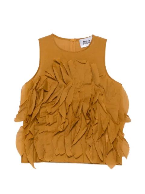 ruffled top by ALPHA STUDIO
