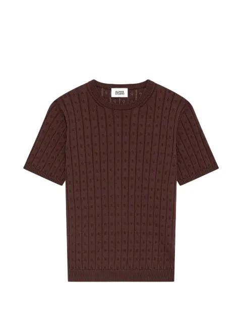 short-sleeved sweater by ALPHA STUDIO