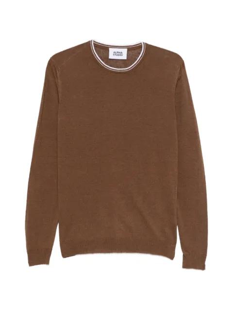 stripe crewneck jumper by ALPHA STUDIO