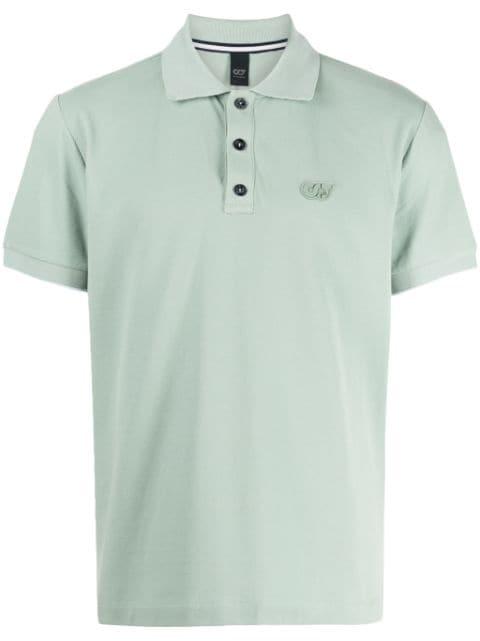 logo-appliqué piqué polo shirt by ALPHA TAURI