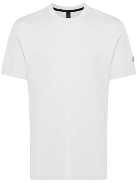 logo-patch cotton-blend T-shirt by ALPHA TAURI