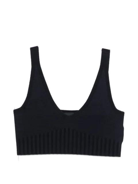 ribbed V-neck top by ALPHATAURI