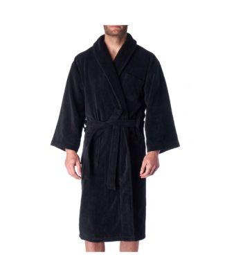 Pure Cotton Men Terry Cloth Bathrobe Super Absorbent Hotel Spa Robe by ALPINE SWISS