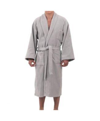 Pure Cotton Men Terry Cloth Bathrobe Super Absorbent Hotel Spa Robe by ALPINE SWISS