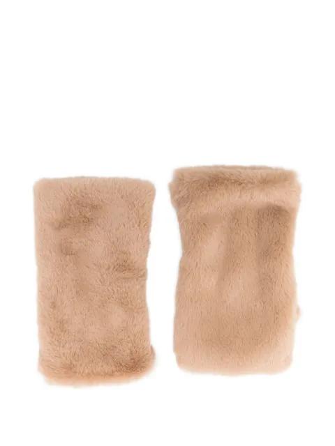 faux-fur gloves by ALPO