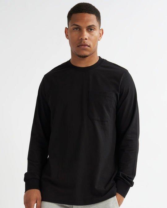 Cotton Premium Quality T-Shirt Long Sleeve With Chest Pocket by ALSE STUDIO