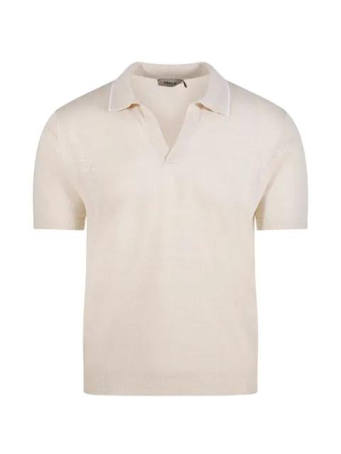 Dennis open-collar knitted t-shirt by ALTEA