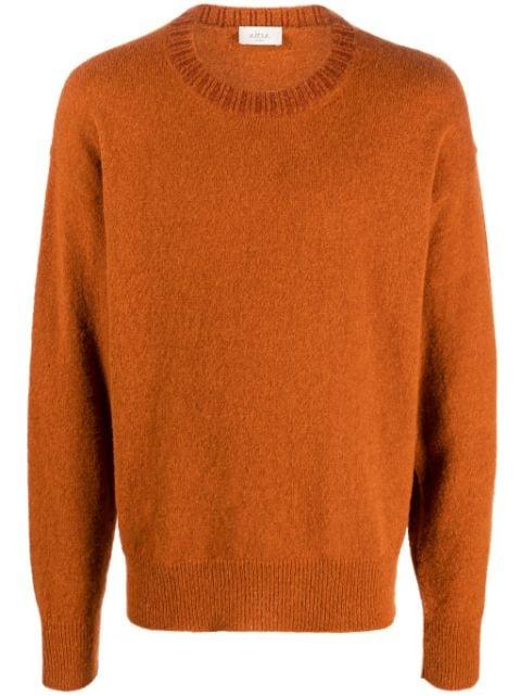 crew-neck alpaca wool-blend jumper by ALTEA