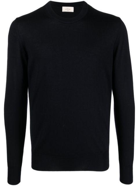 crew-neck virgin-wool jumper by ALTEA