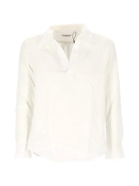 crinkled-finish long-sleeve shirt by ALTEA