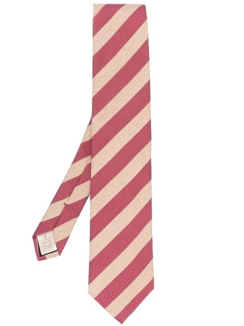 diagonal stripe-print tie by ALTEA