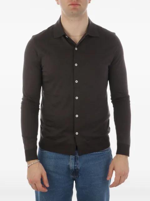 fine-knit polo shirt by ALTEA