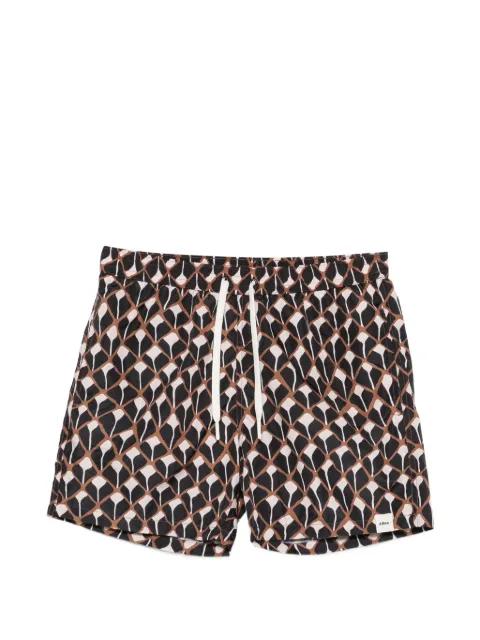 geometric-print drawstring swim shorts by ALTEA