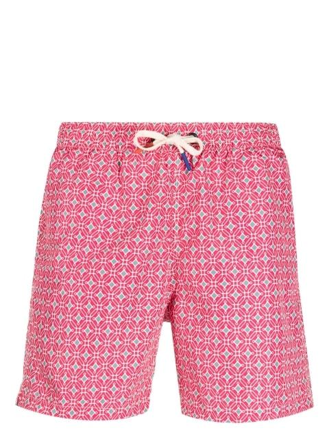 geometric-print drawstring swim shorts by ALTEA