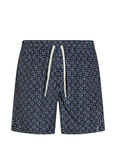 geometric-print drawstring swim shorts by ALTEA