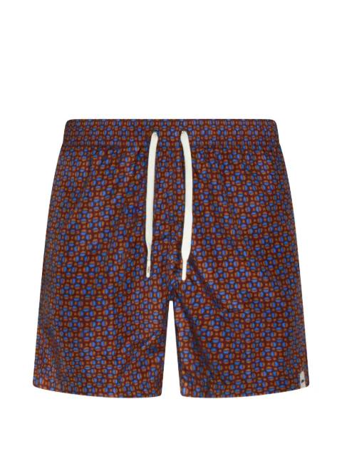 geometric-print swim shorts by ALTEA