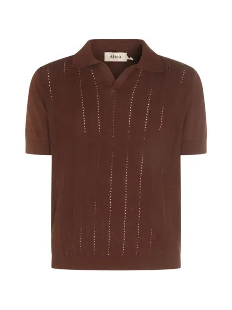 pointelle-knit T-shirt by ALTEA