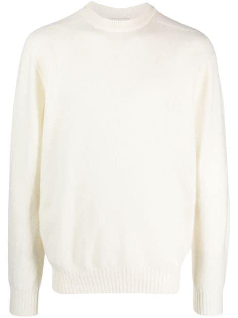 round-neck virgin wool jumper by ALTEA