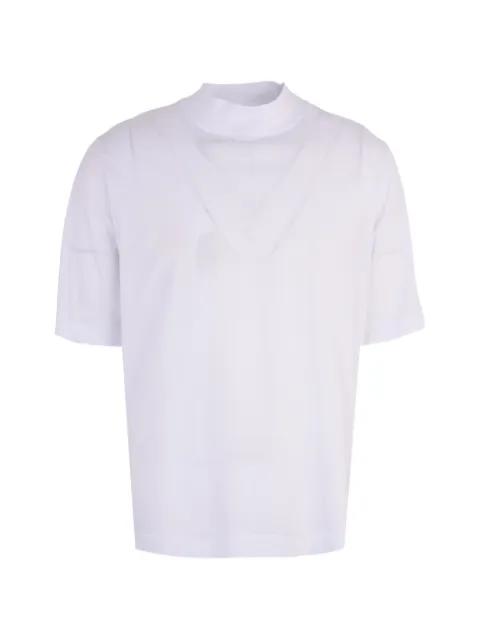 short-sleeves mock-neck T-shirt by ALTEA