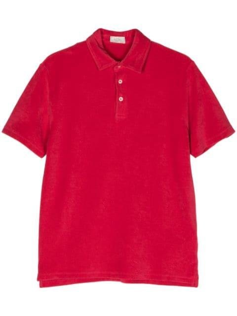 towelling-finish polo shirt by ALTEA
