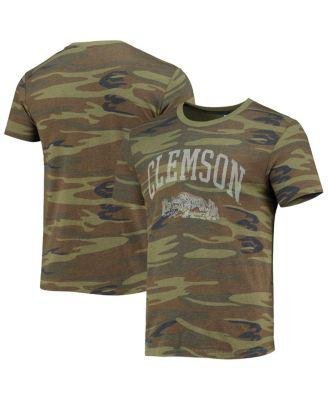 Men's Camo Clemson Tigers Arch Logo Tri-Blend T-shirt by ALTERNATIVE APPAREL