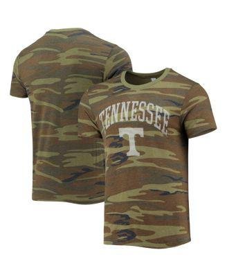 Men's Camo Tennessee Volunteers Arch Logo Tri-Blend T-shirt by ALTERNATIVE APPAREL