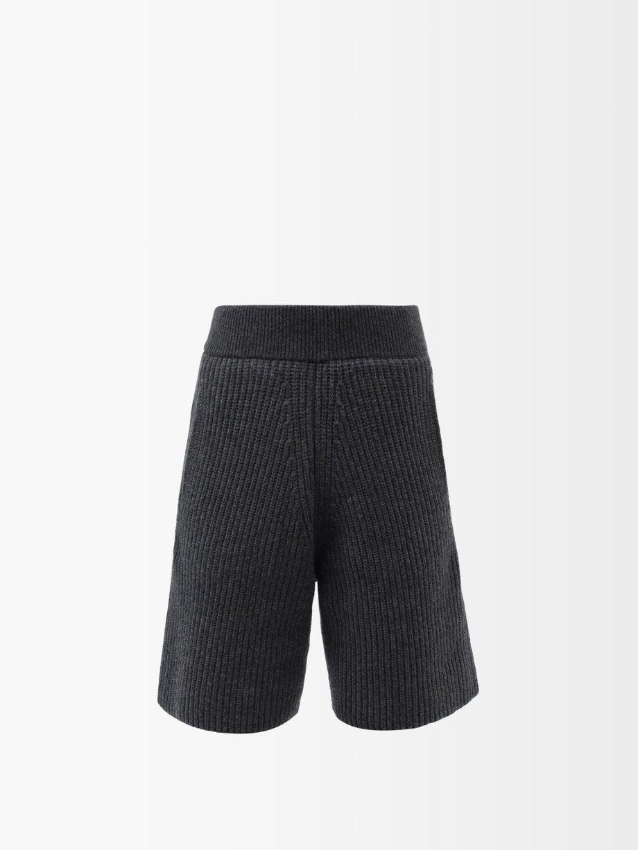 Ribbed merino-blend shorts by ALTU