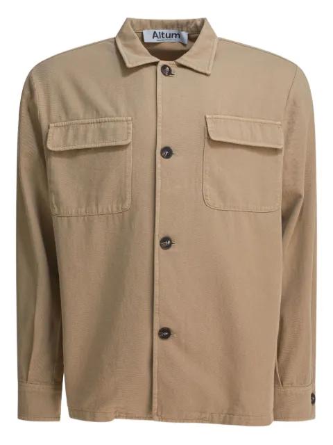 button-fastening coat by ALTUM