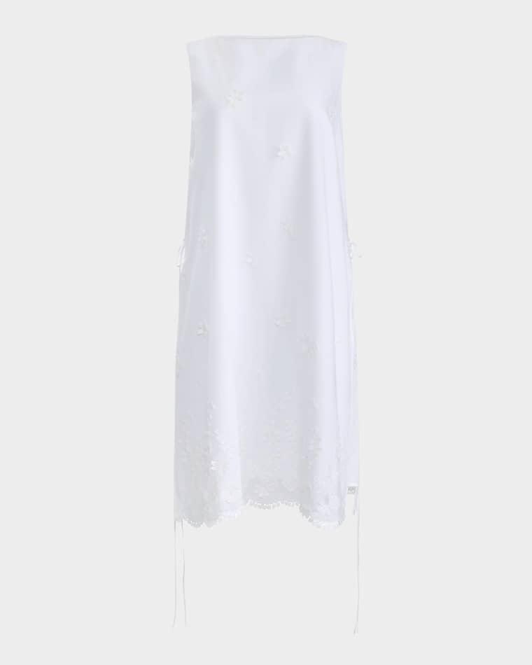 Frida Floral Crochet Sleeveless Shift Dress by ALTUZARRA