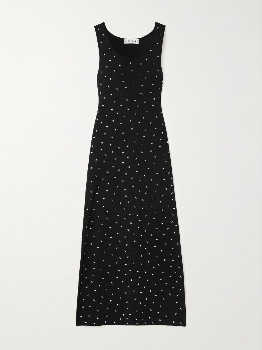 Geordie crystal-embellished jersey midi dress by ALTUZARRA