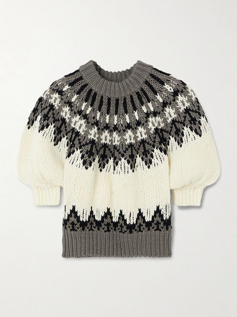 Marty Fair Isle cotton sweater by ALTUZARRA