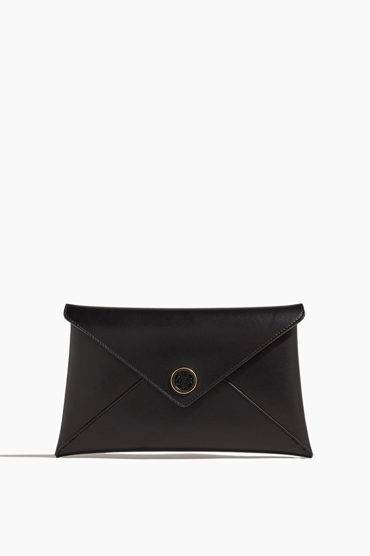 Medallion Envelope Clutch in Black by ALTUZARRA