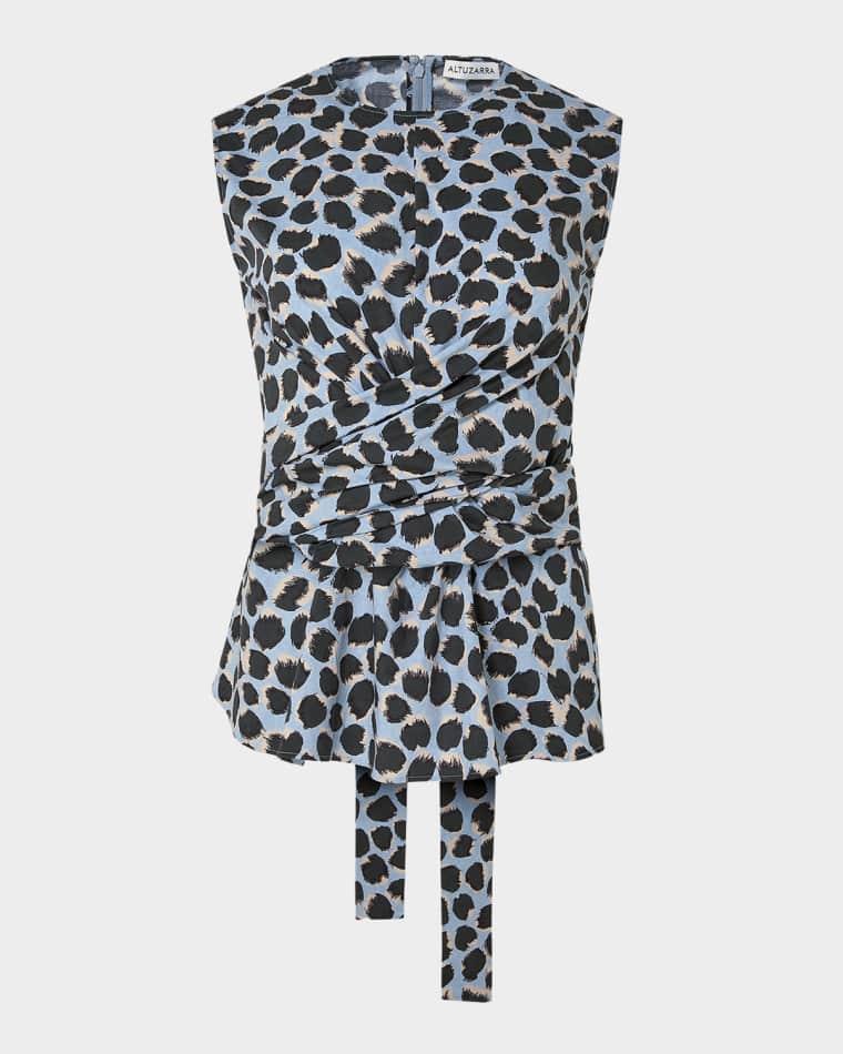 Tizzy Sleeveless Gathered Top by ALTUZARRA
