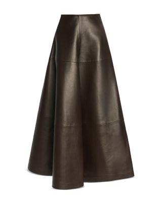 Varda Leather Skirt by ALTUZARRA