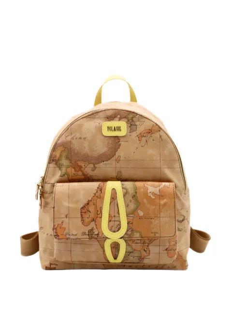 Geo Classic map-print backpack by ALVIERO MARTINI 1DEG CLASSE