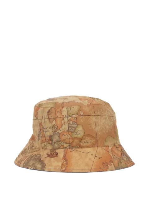 Geo Map reversible bucket hat by ALVIERO MARTINI 1DEG CLASSE