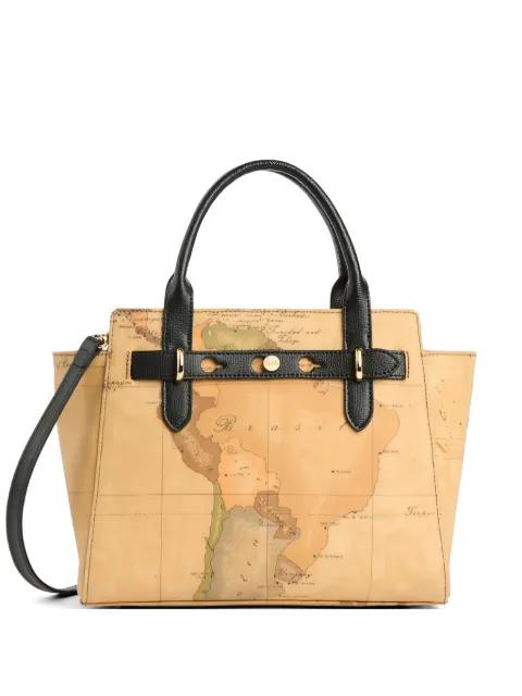 Valley Geo map-print tote bag by ALVIERO MARTINI 1DEG CLASSE