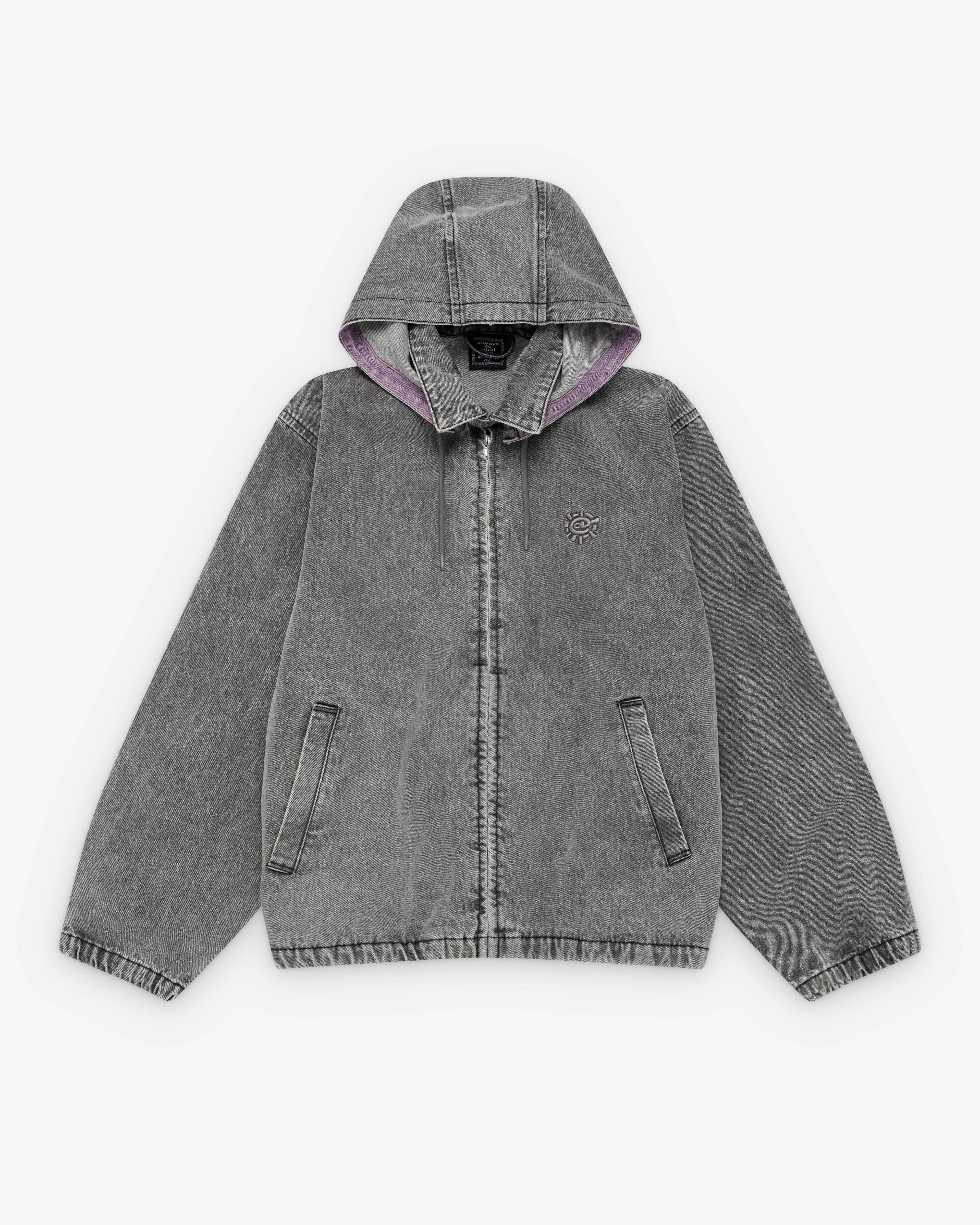 Always Do What You Should Do - Men's Silver Label Denim Jacket - (Grey) by ALWAYS DO WHAT YOU SHOULD DO