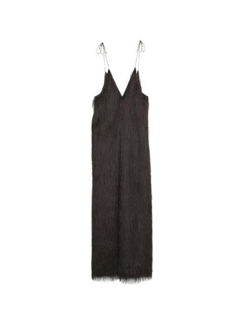 V-neck fringed maxi dress by ALYSI