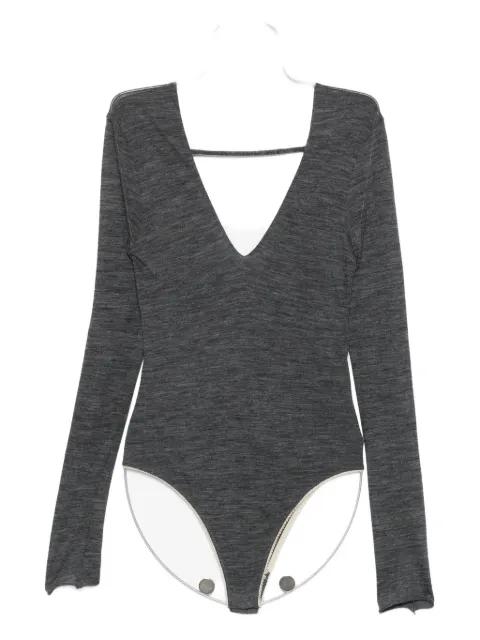 V-neck long-sleeve bodysuit by ALYSI