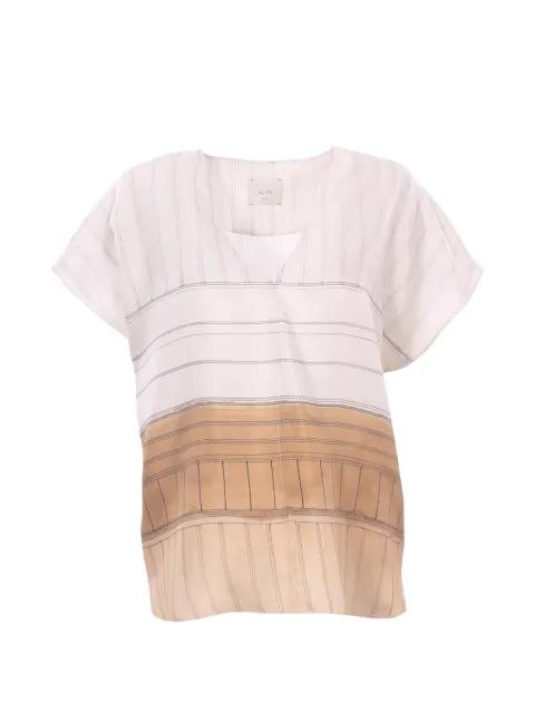 V-neck striped blouse by ALYSI