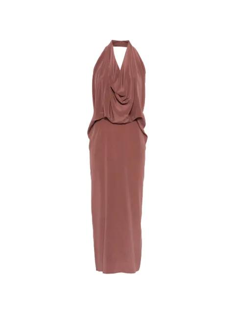 draped halterneck dress by ALYSI