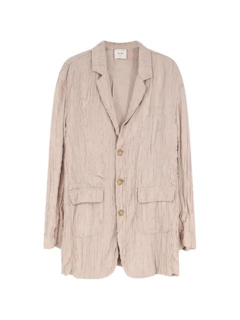 flap-pockets wrinkled blazer by ALYSI