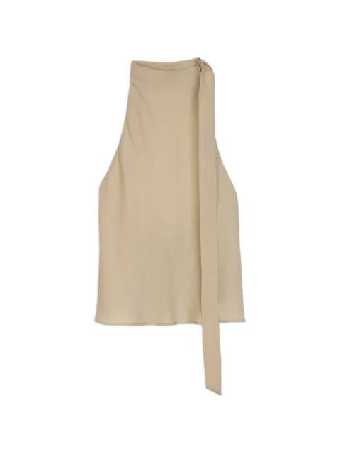 halterneck tie-detail top by ALYSI