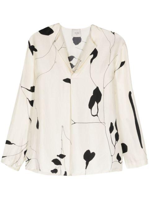 leaf-print blouse by ALYSI
