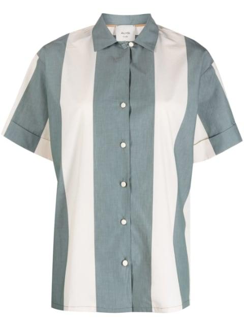 maxi striped cotton shirt by ALYSI
