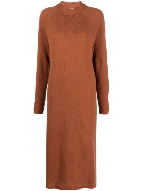mock-neck knit dress by ALYSI