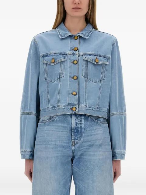 puffed-sleeve denim jacket by ALYSI